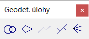 panel Geodetické úlohy
